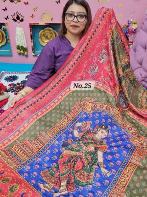2ND OCT MEGA SALE LIVE – MOSS CHIFFON SAREE (NO.25)