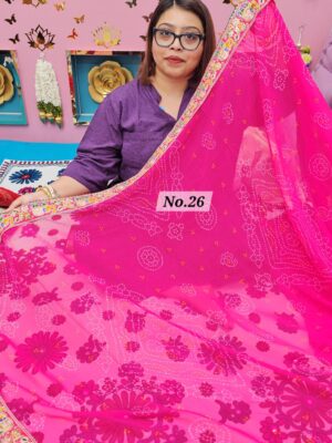 2ND OCT MEGA SALE LIVE – MOSS CHIFFON SAREE (NO.26)