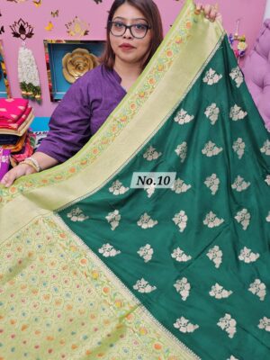 9TH OCT MEGA SALE LIVE - GEORGETT SILK KHADDI SAREE (NO.10)