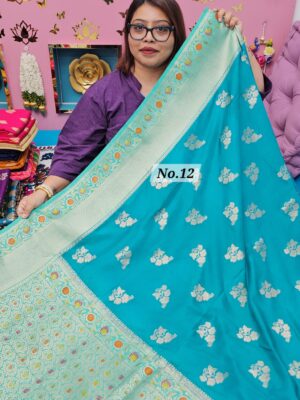 9TH OCT MEGA SALE LIVE - GEORGETT SILK KHADDI SAREE (NO.12)