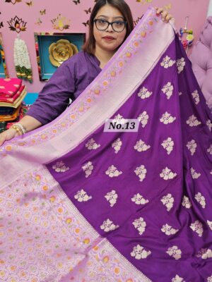 16TH OCT MEGA SALE 2ND LIVE – GEORGETT SILK KHADDI SAREE (NO.13)