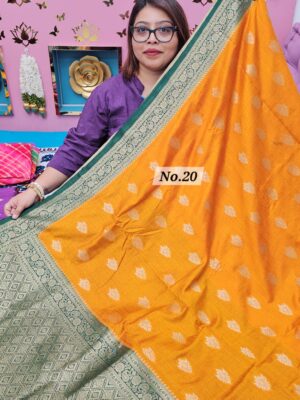 9TH OCT MEGA SALE LIVE - SOFT MATKA TUSSAR SILK SAREE (NO.20)