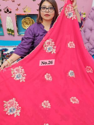 9TH OCT MEGA SALE LIVE - MOSS CHIFFON SAREE (NO.26)