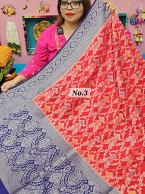 8TH OCT MEGA SALE LIVE – GEORGETTE SILK KHADDI SAREE (NO.3)
