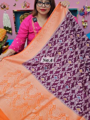 8TH OCT MEGA SALE LIVE – GEORGETTE SILK KHADDI SAREE (NO.4)
