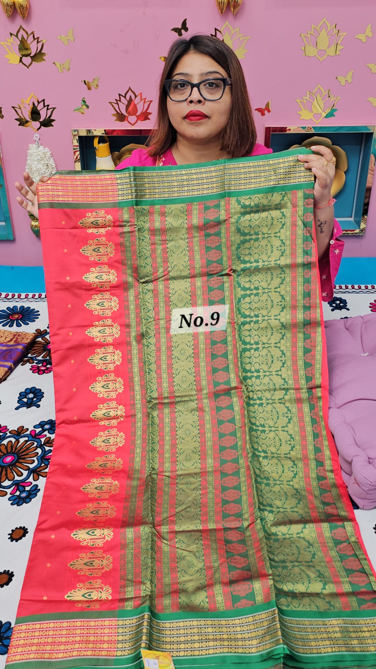 2ND OCT MEGA SALE LIVE – DESIGNER BOMKAI SOFT SAREE (NO.9)