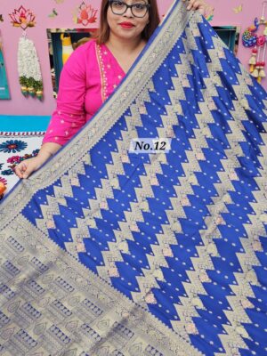 18TH OCT MEGA SALE 2ND LIVE – GEORGETT SILK KHADDI SAREE (NO.12)
