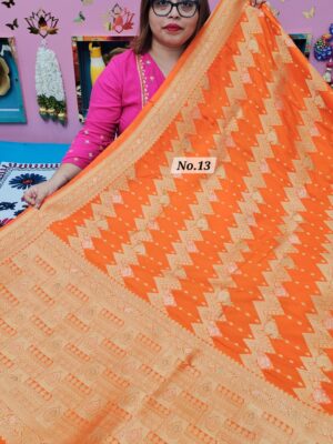 2ND OCT MEGA SALE LIVE – GEORGETT SILK KHADDI SAREE (NO.13)