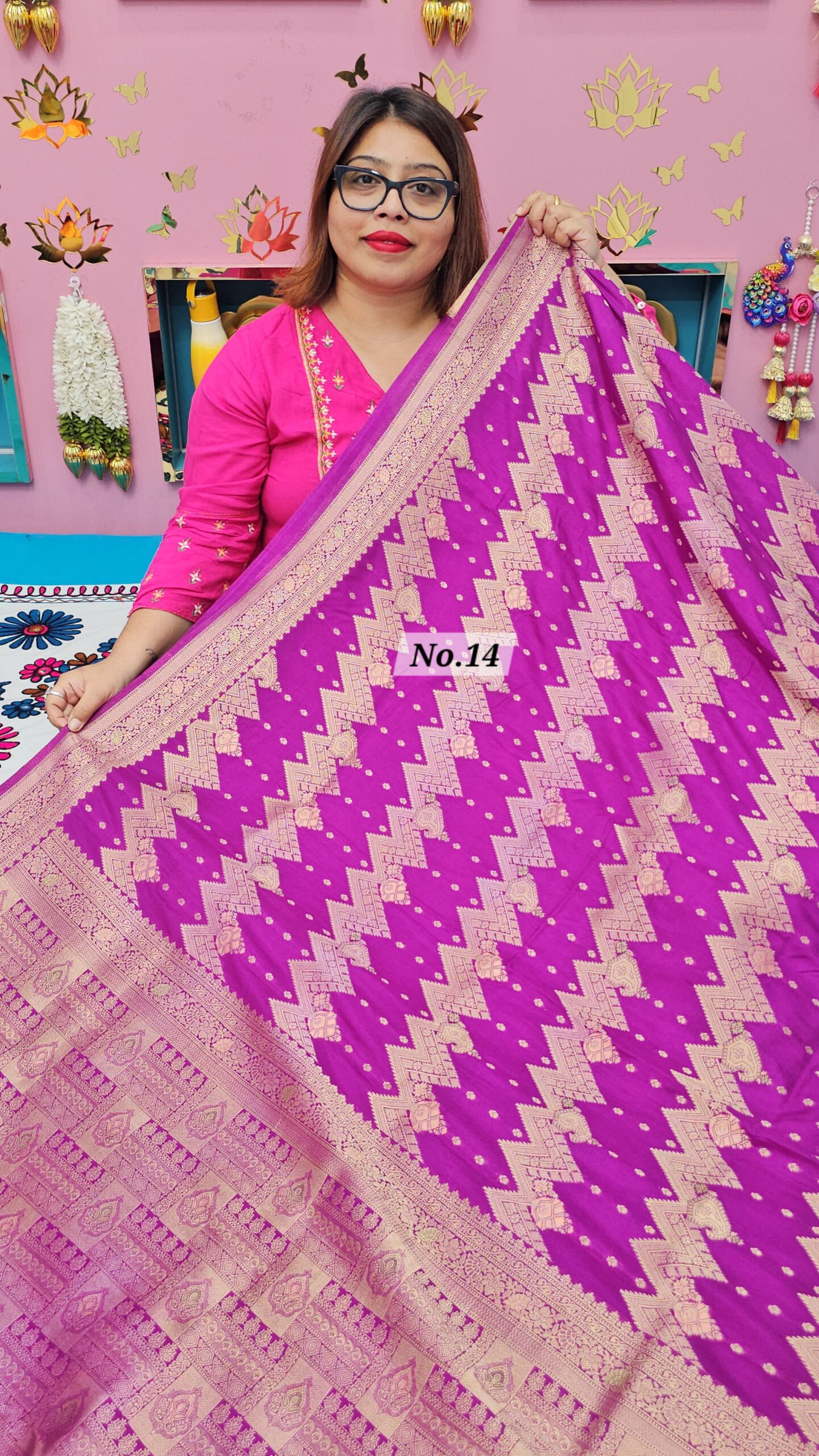 2ND OCT MEGA SALE LIVE – GEORGETT SILK KHADDI SAREE (NO.14)