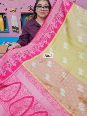 4TH OCT MEGA SALE LIVE – GEORGETT SILK KHADDI SAREE (NO.1)