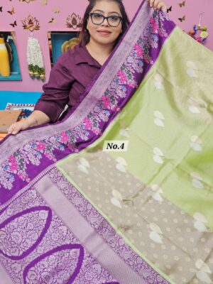 4TH OCT MEGA SALE LIVE – GEORGETT SILK KHADDI SAREE (NO.4)