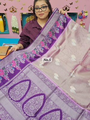 4TH OCT MEGA SALE LIVE – GEORGETT SILK KHADDI SAREE (NO.5)