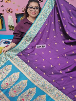 4TH OCT MEGA SALE LIVE – KATAN SOFT BANARSI SAREE (NO.19)