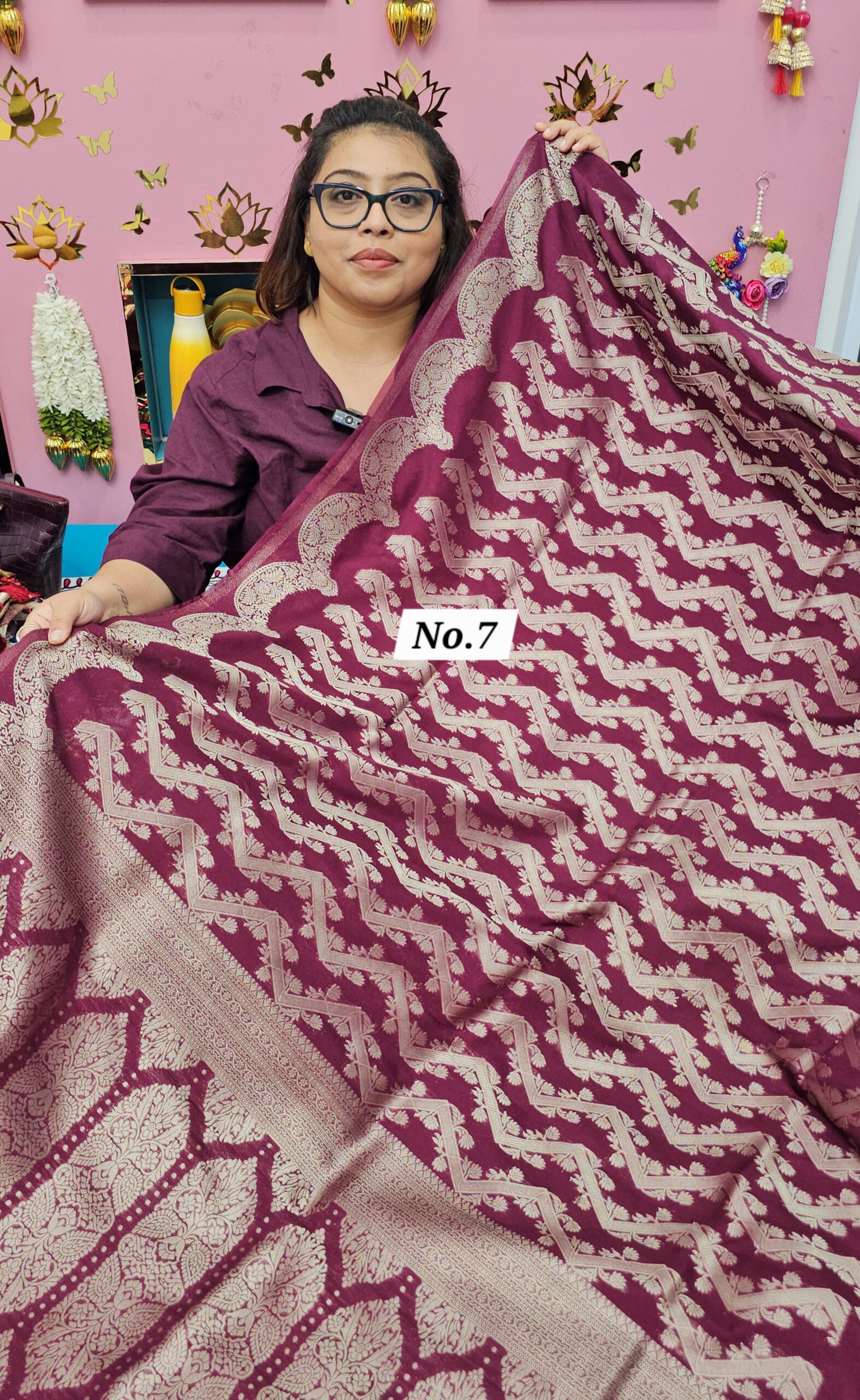 5TH OCT MEGA SALE LIVE – RUSSIAN CREPE MODAL SILK SAREE (NO.7)