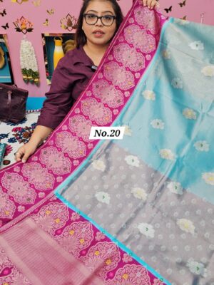 5TH OCT MEGA SALE LIVE – GEORGETTE SILK KHADDI SAREE (NO.20)