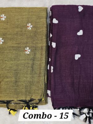 10TH OCT MEGA SALE LIVE – HANDLOOM SAREE COMBO-15