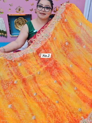 6TH OCT MEGA SALE LIVE – MOSS CHIFFON SAREE  (NO.2)