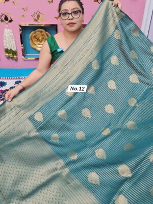 6TH OCT MEGA SALE LIVE – GEORGETTE SILK KHADDI SAREE (NO.12)