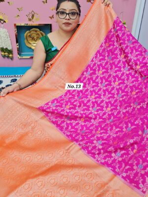 6TH OCT MEGA SALE LIVE – GEORGETTE SILK KHADDI SAREE (NO.13)