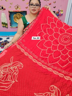 6TH OCT MEGA SALE LIVE – MOSS CHIFFON SAREE (NO.30)