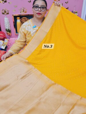 11TH OCT MEGA SALE LIVE – GEORGETT SILK KHADDI SAREE (NO.3)