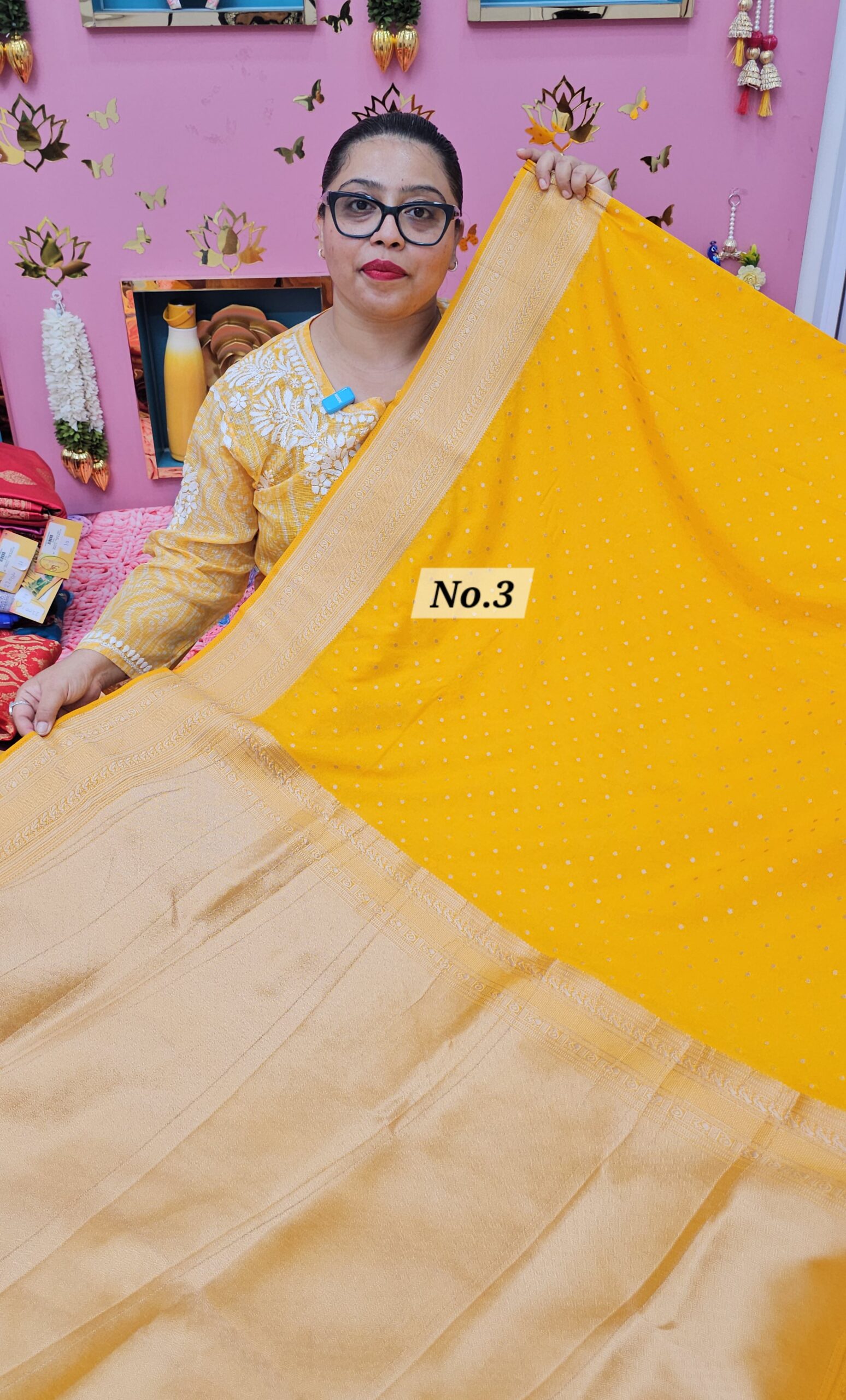 11TH OCT MEGA SALE LIVE – GEORGETT SILK KHADDI SAREE (NO.3)