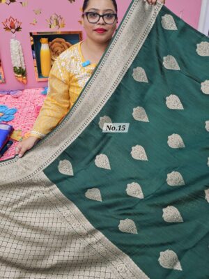 11TH OCT MEGA SALE LIVE – SEMI TUSSAR INDIAN SILK SAREE (NO.15)