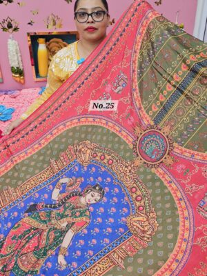 11TH OCT MEGA SALE LIVE – MOSS CHIFFON SAREE (NO.25)