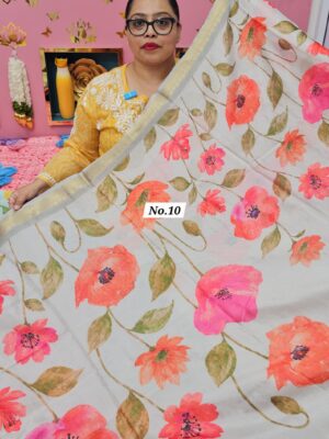 10TH OCT MEGA SALE LIVE – MOSS CHIFFON SAREE (NO.10)