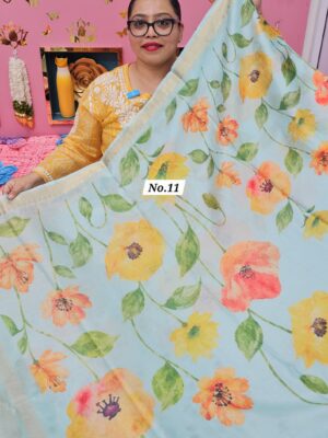 10TH OCT MEGA SALE LIVE – MOSS CHIFFON SAREE (NO.11)