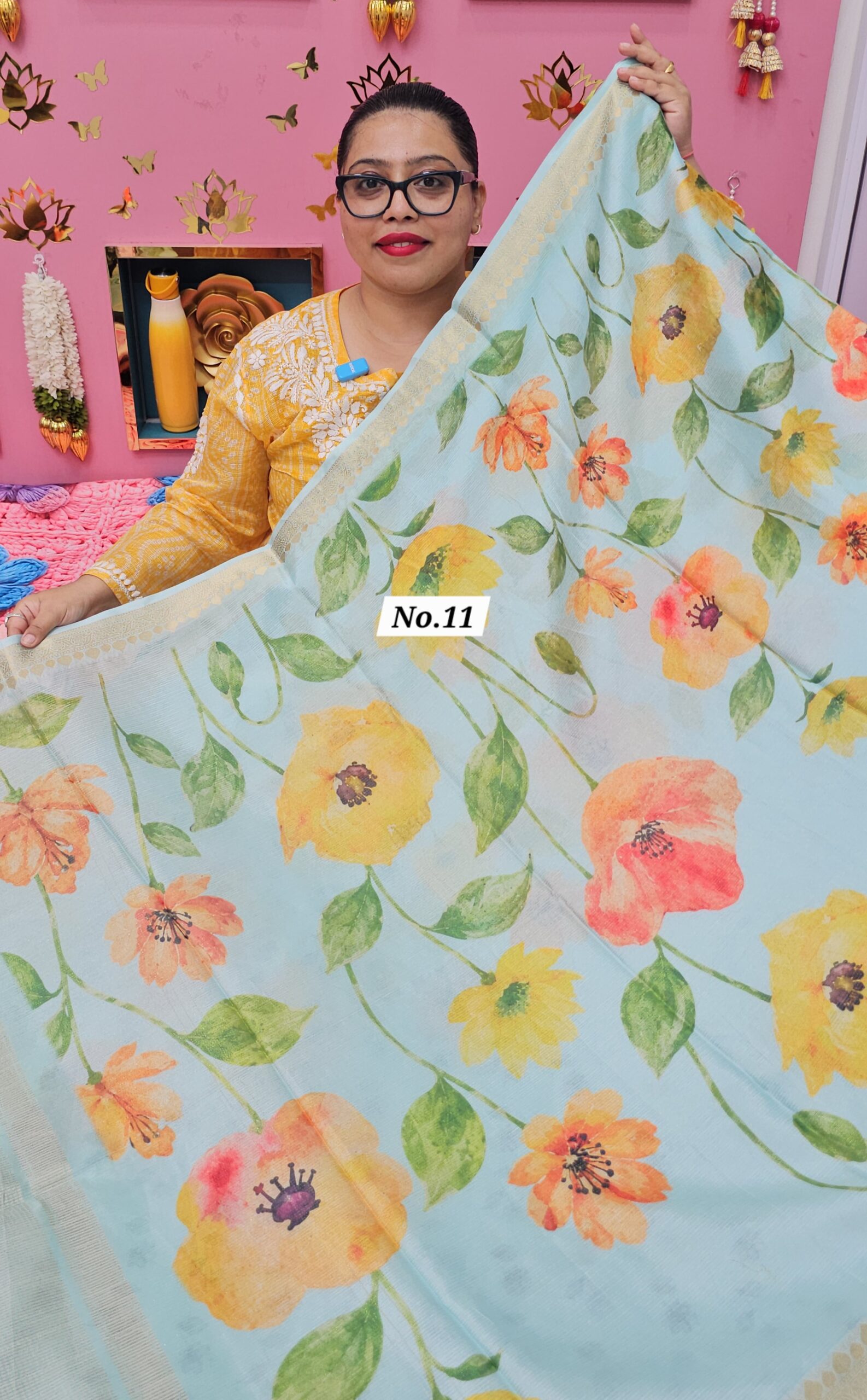 10TH OCT MEGA SALE LIVE – MOSS CHIFFON SAREE (NO.11)
