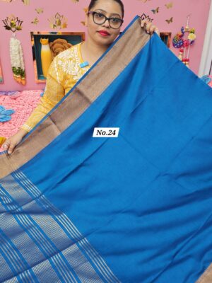 10TH OCT MEGA SALE LIVE – HANDLOOM LINEN SILK COTTON SAREE (NO.24)