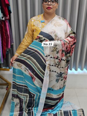 11TH OCT MEGA SALE LIVE – SATIN CREPE SILK SAREE (NO.15)