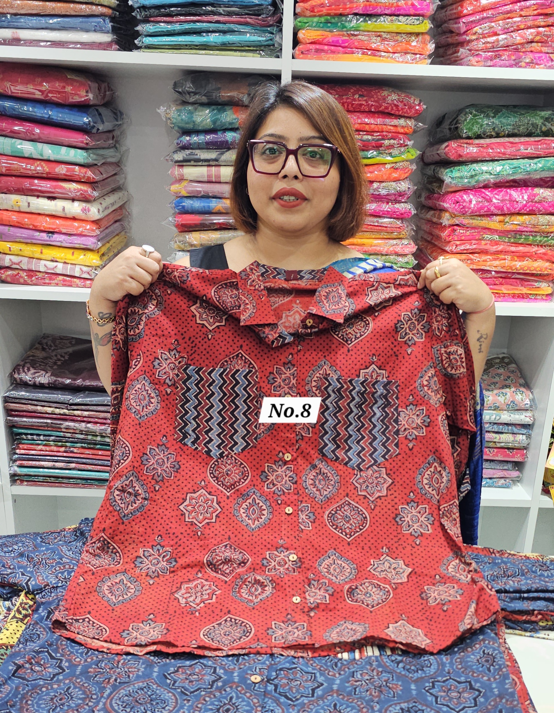 19TH OCT MEGA SALE LIVE - READY MADE COTTON SHIRT {SIZE-48} (NO.8)