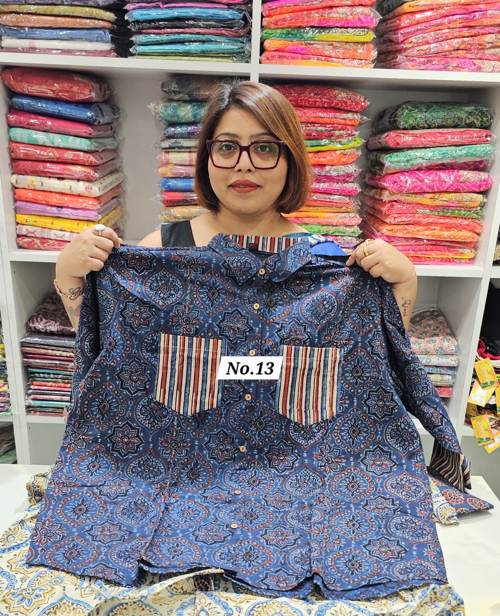 19TH OCT MEGA SALE LIVE - READY MADE COTTON SHIRT {SIZE-54} (NO.13)