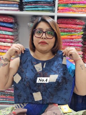 21ST OCT MEGA SALE LIVE – READY MADE  COTTOM AJRAKH BLOUSE  {UP TO SIZE 38 TO 40}  (NO.4)