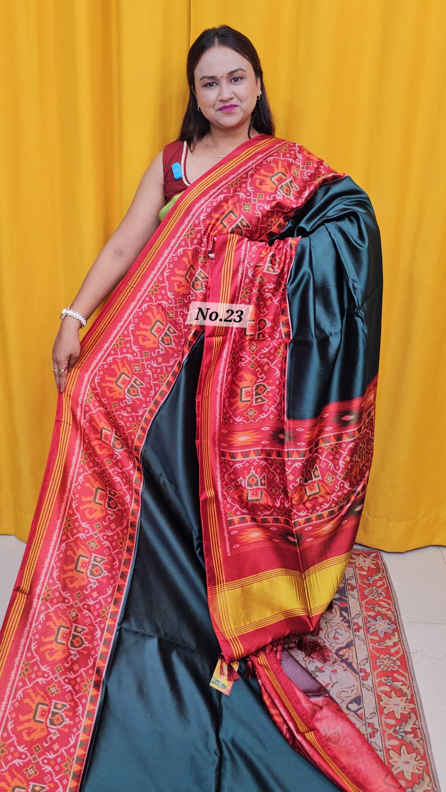 19TH OCT MEGA SALE LIVE - PATOLA SOFT SILK SAREE (NO.23)
