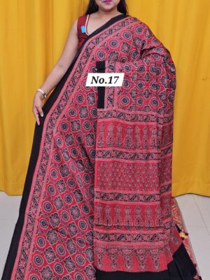 9TH OCT MEGA 2NDSALE LIVE – PURE AJRAKH MODAL SAREE {DEFECTIVE} (NO.17)
