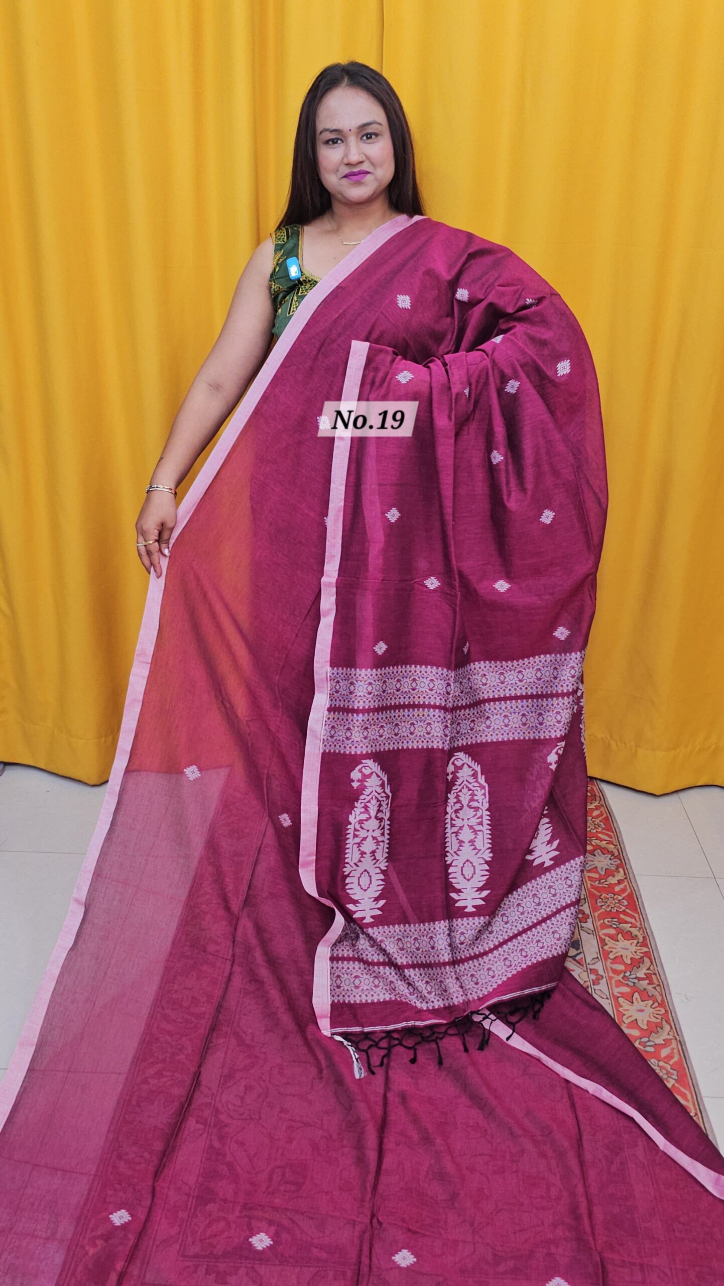 22ND OCT MEGA SALE LIVE – PURE MERCERISED COTTON SAREE (NO.19)