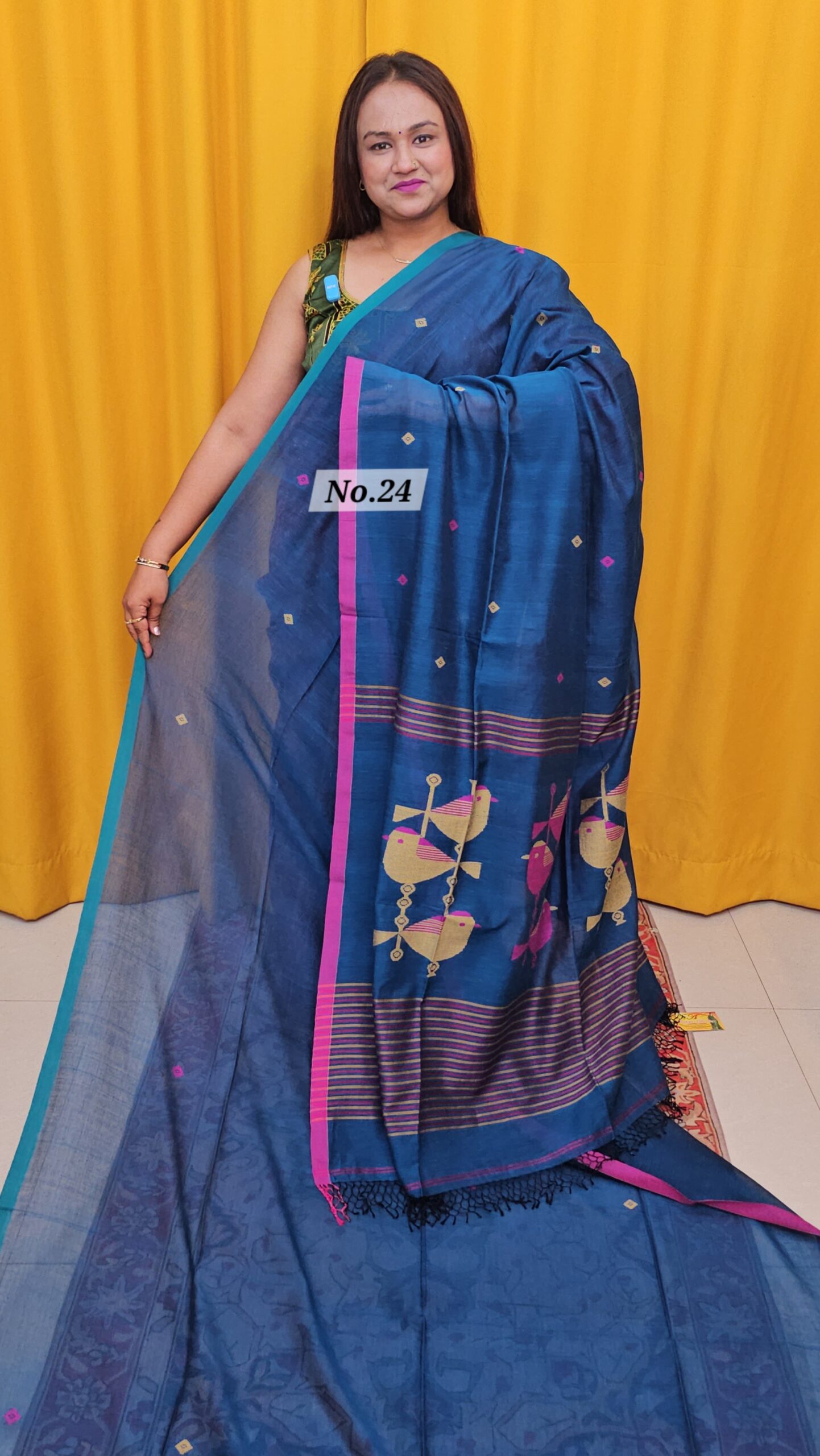 20TH OCT MEGA SALE LIVE - PURE MERCERISED COTTON SAREE (NO.24)