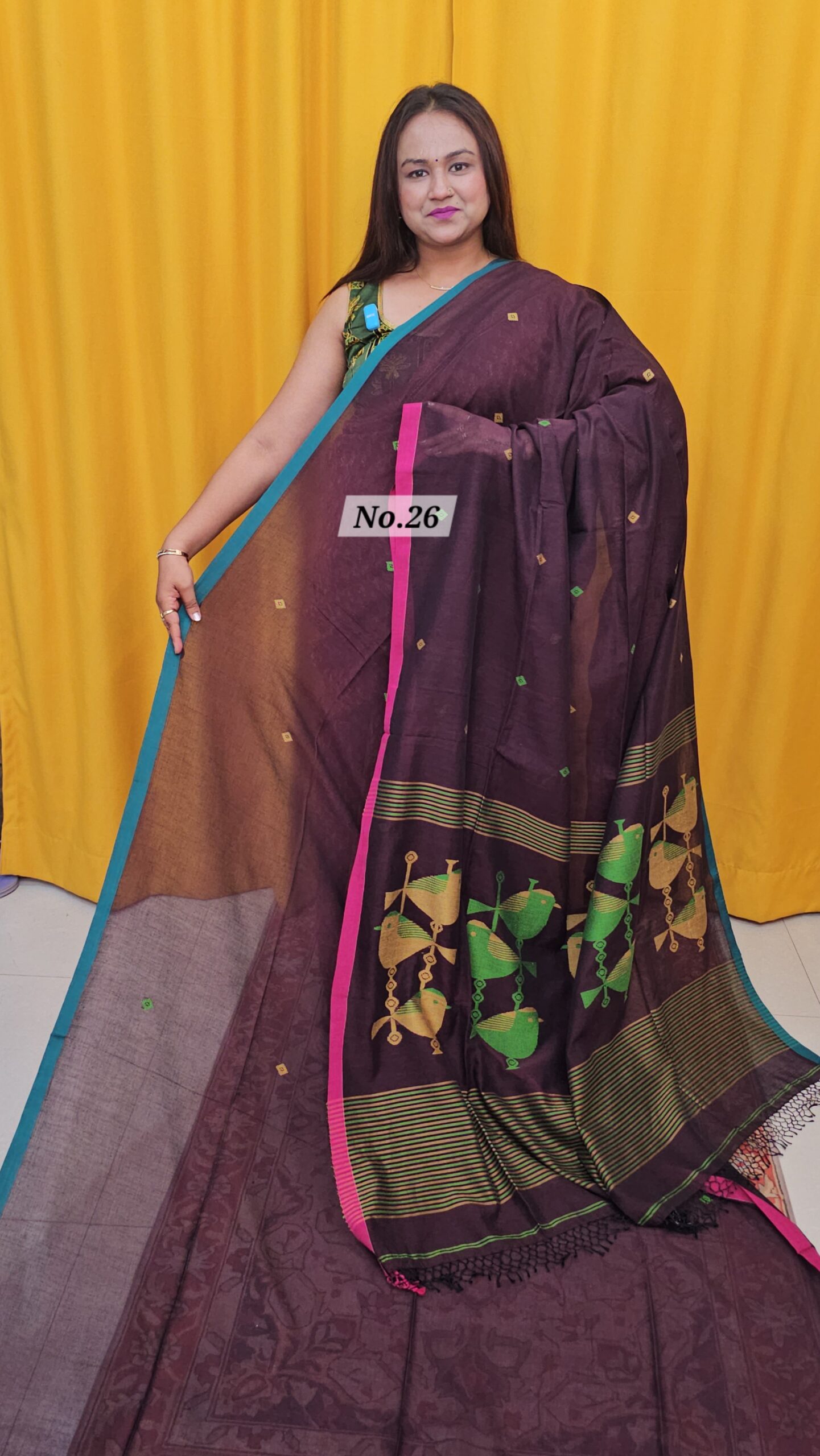 20TH OCT MEGA SALE LIVE - PURE MERCERISED COTTON SAREE (NO.26)