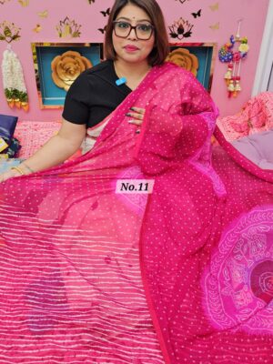 19TH OCT MEGA SALE LIVE - MOSS CHIFFON SAREE (NO.11)