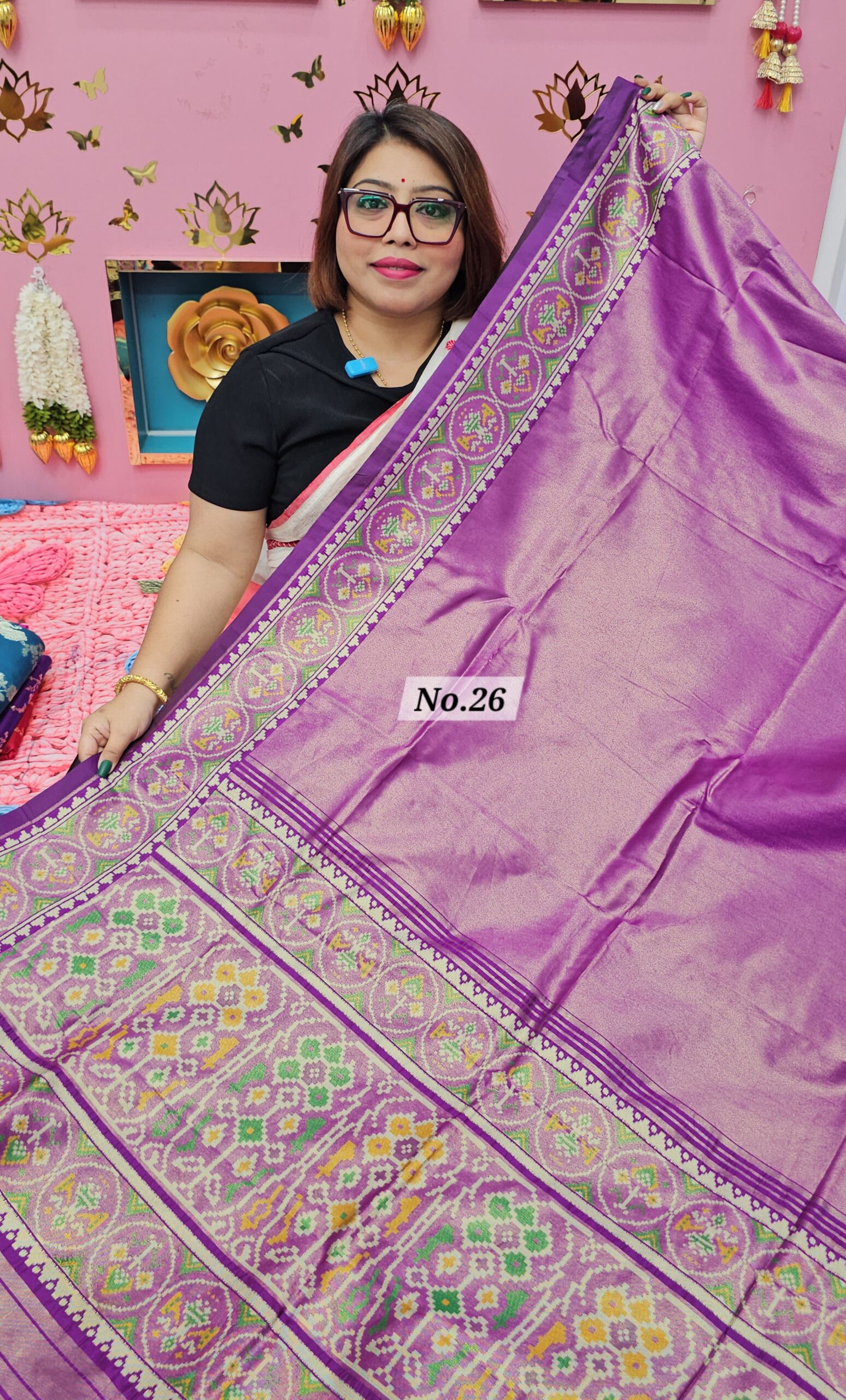 19TH OCT MEGA SALE LIVE - PATOLA SOFT SILK SAREE (NO.26)