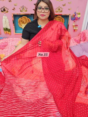 16TH OCT MEGA SALE LIVE – MOSS CHIFFON SAREE (NO.15)