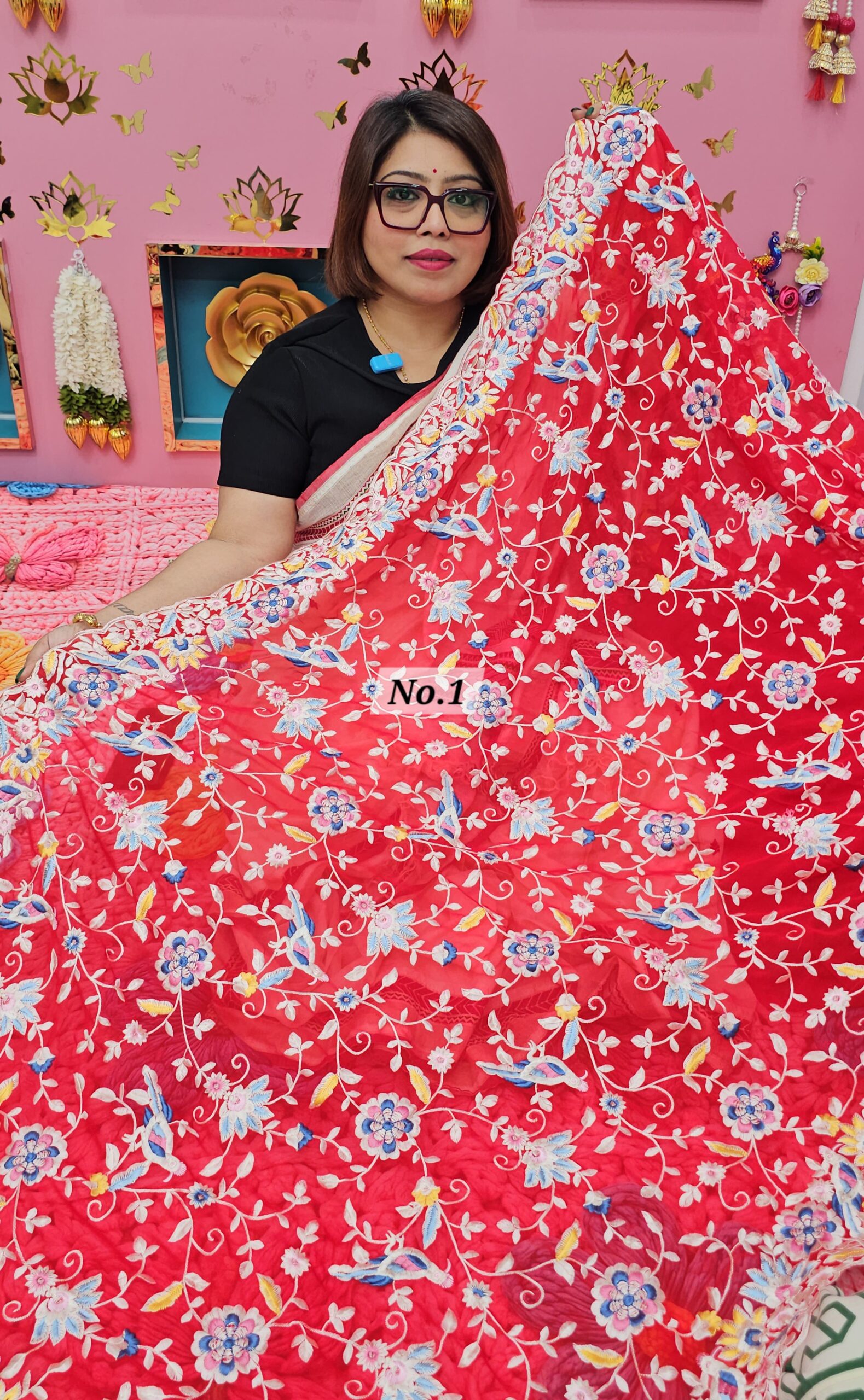 23RD OCT MEGA SALE LIVE – EMBROIDERED SAREE (NO.1)
