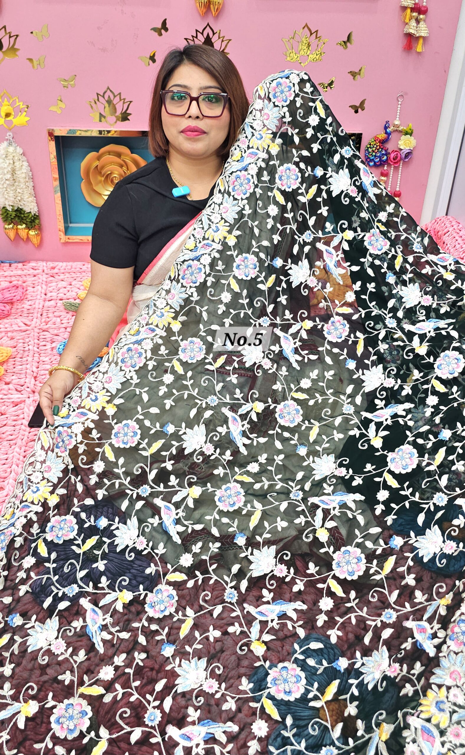 23RD OCT MEGA SALE LIVE – EMBROIDERED SAREE (NO.5)