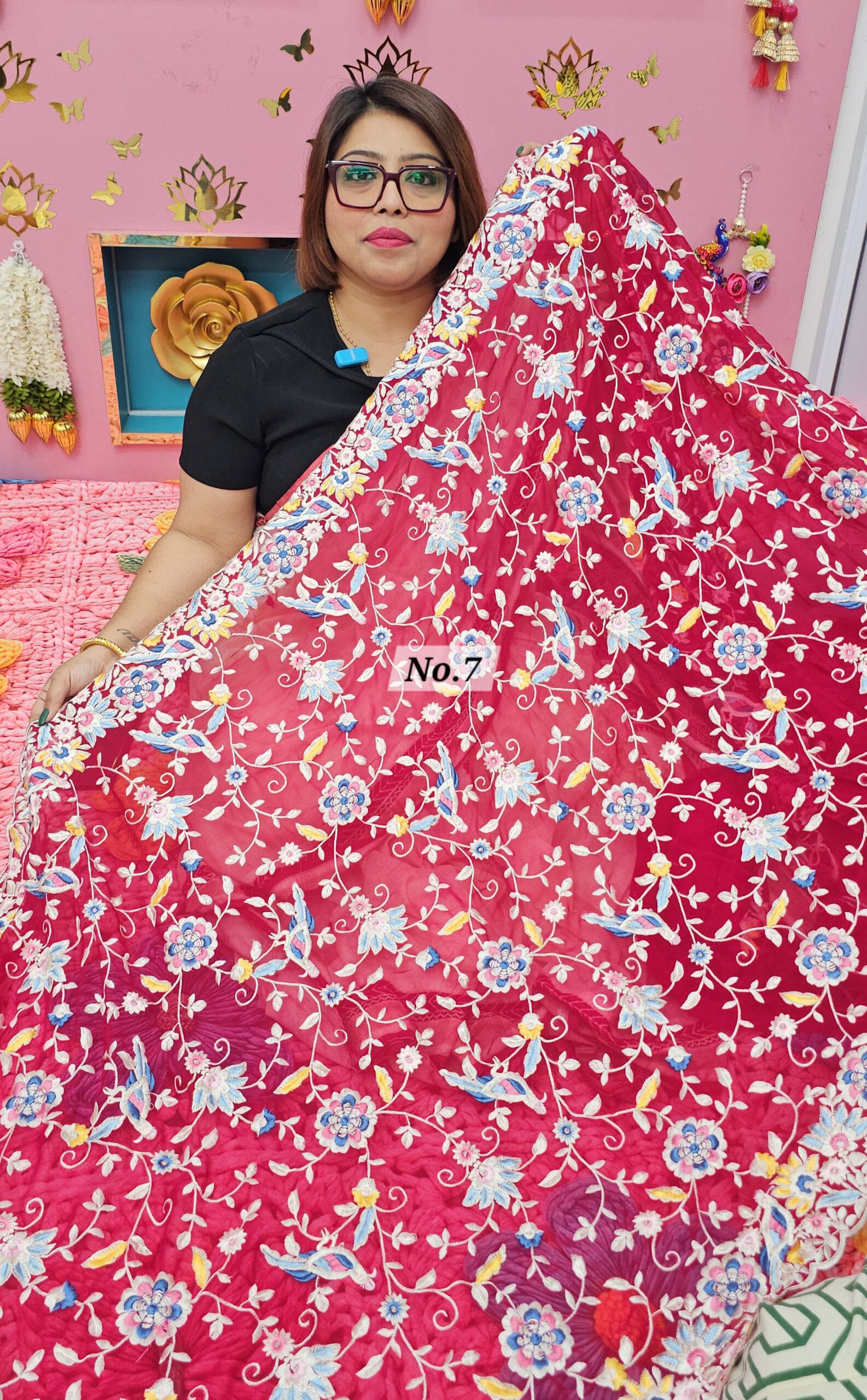23RD OCT MEGA SALE LIVE – EMBROIDERED SAREE (NO.7)