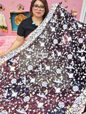 23RD OCT MEGA SALE LIVE – EMBROIDERED SAREE (NO.10)