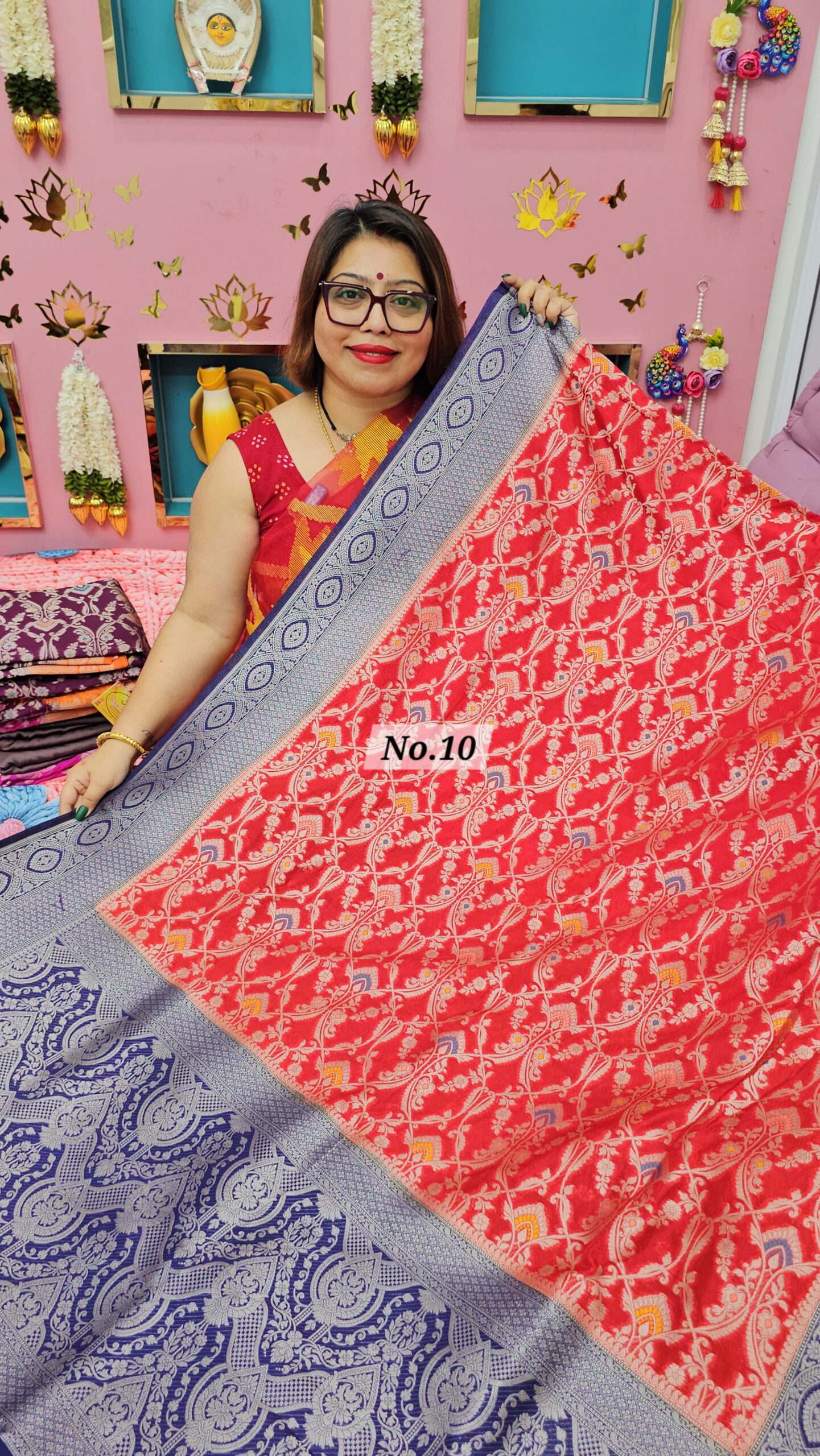 18TH OCT MEGA SALE LIVE – GEORGETT SILK KHADDI SAREE (NO.10)