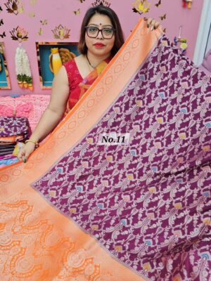 18TH OCT MEGA SALE LIVE – GEORGETT SILK KHADDI SAREE (NO.11)